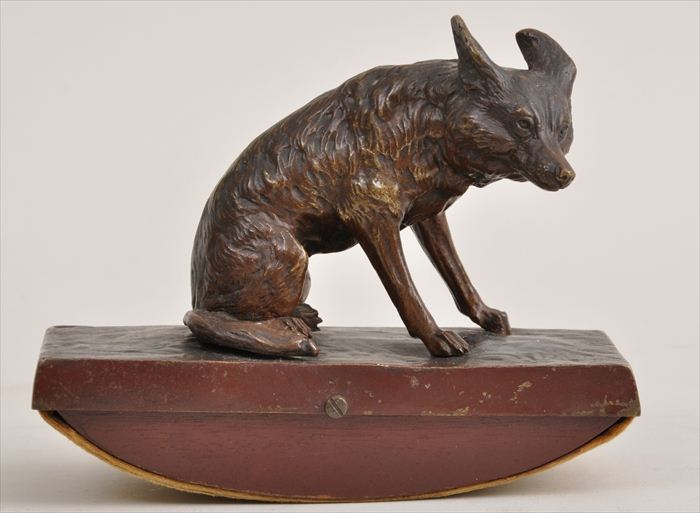 BRONZE BLOTTER IN THE FORM OF A
