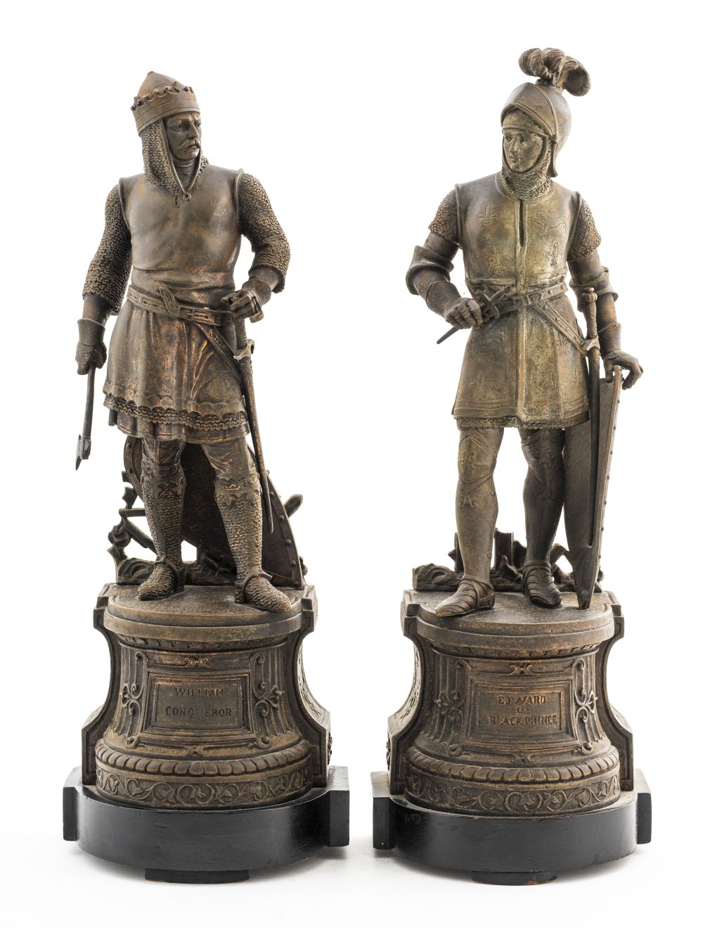 BRONZE BOOKENDS OF HISTORICAL