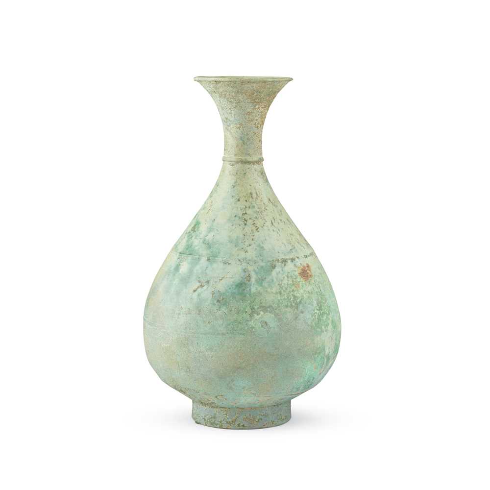 BRONZE BOTTLE VASE GORYEO DYNASTY
