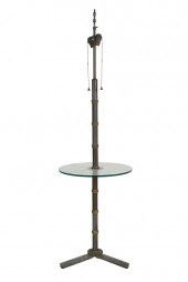 BRONZE & BRASS FLOOR LAMPwith