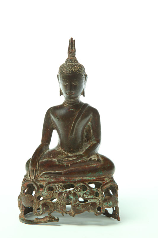 BRONZE BUDDHA.  Attributed to
