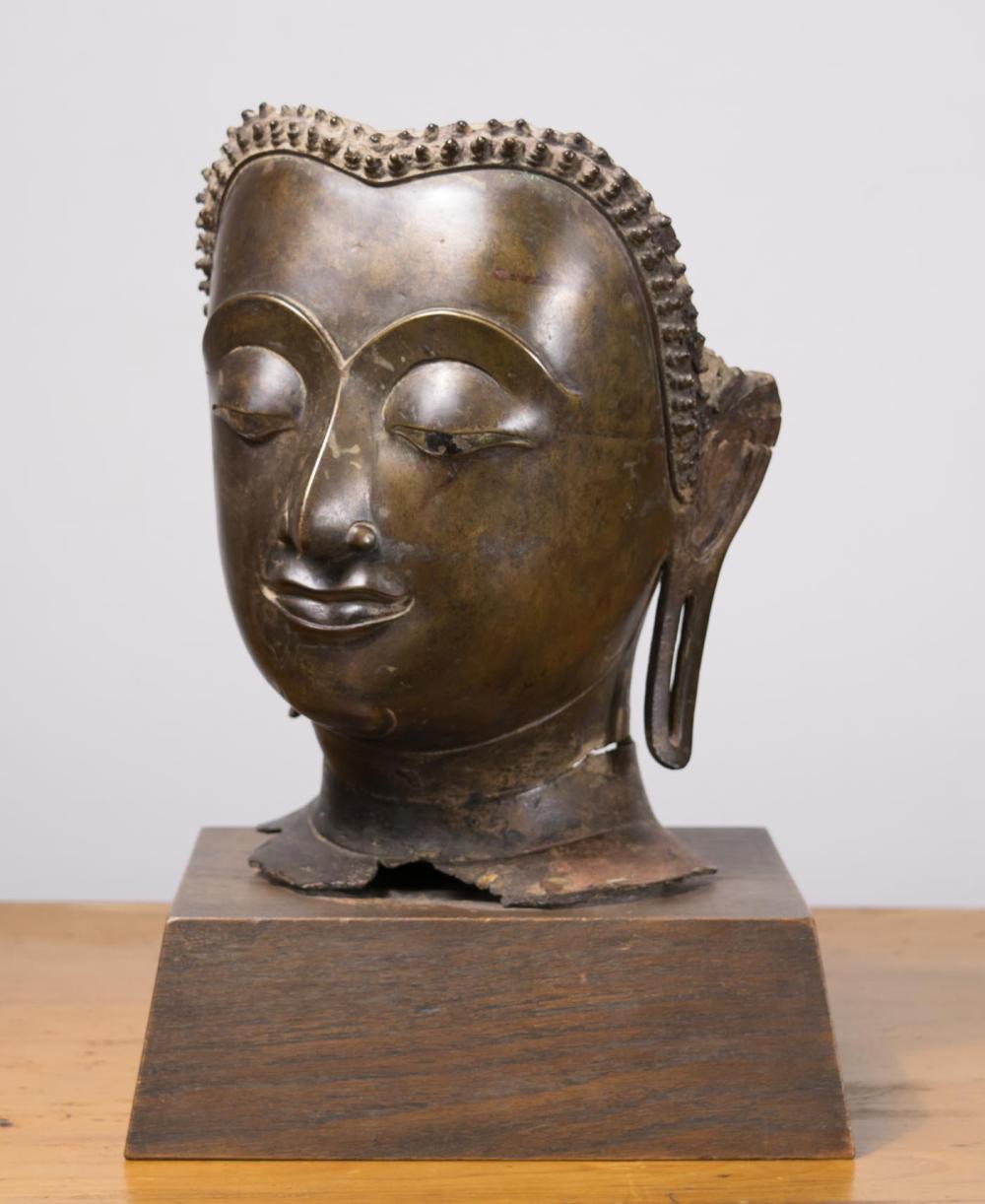 BRONZE BUDDHA MASK