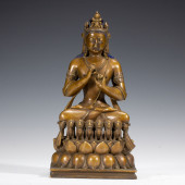 BRONZE BUDDHIST STATUE OF A BO