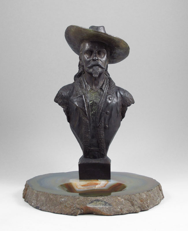 BRONZE BUFFALO BILL BUST by