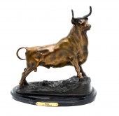 BRONZE BULL AFTER GARDET: 14''