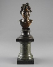 BRONZE BUST BY VINCENZO GEMITO