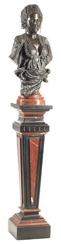 BRONZE BUST IN THE STYLE OF CH