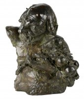 BRONZE BUST OF A SATYR1921; si