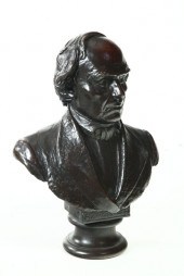 BRONZE BUST OF DANIEL WEBSTER