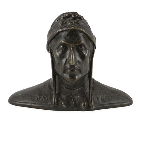 Bronze Bust of Dante 	 