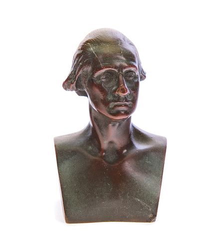BRONZE BUST OF GEORGE
