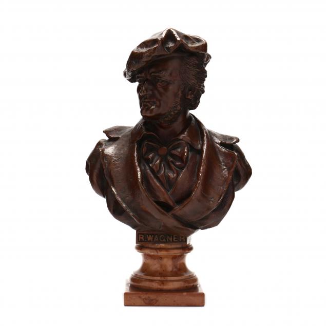 BRONZE BUST OF GERMAN COMPOSER