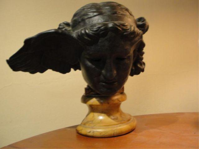 Bronze Bust of Goddess. Retrofitted