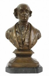 BRONZE BUST OF JOHANN WOLFGANG