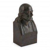 BRONZE BUST OF JOHN FLAXMAN, B