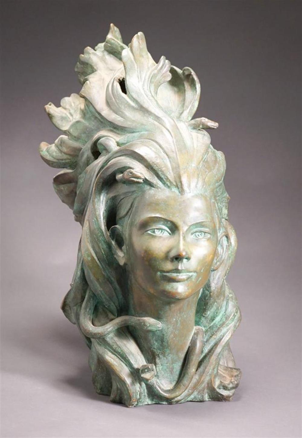 BRONZE BUST OF MEDUSA 20TH