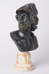 BRONZE BUST OF MINELEAS AFTER
