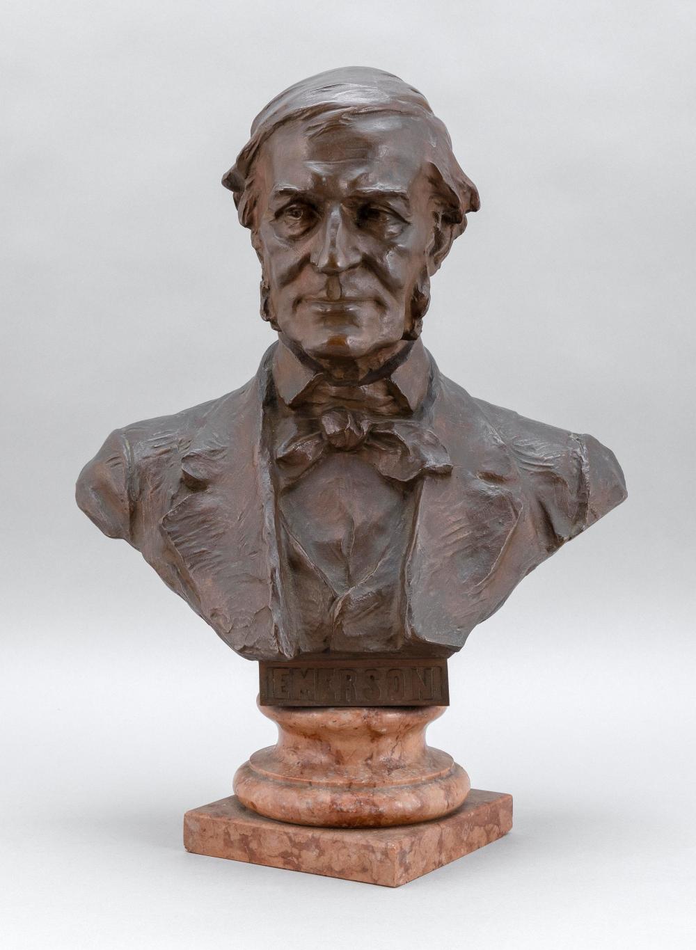 BRONZE BUST OF RALPH WALDO