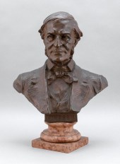 BRONZE BUST OF RALPH WALDO EME