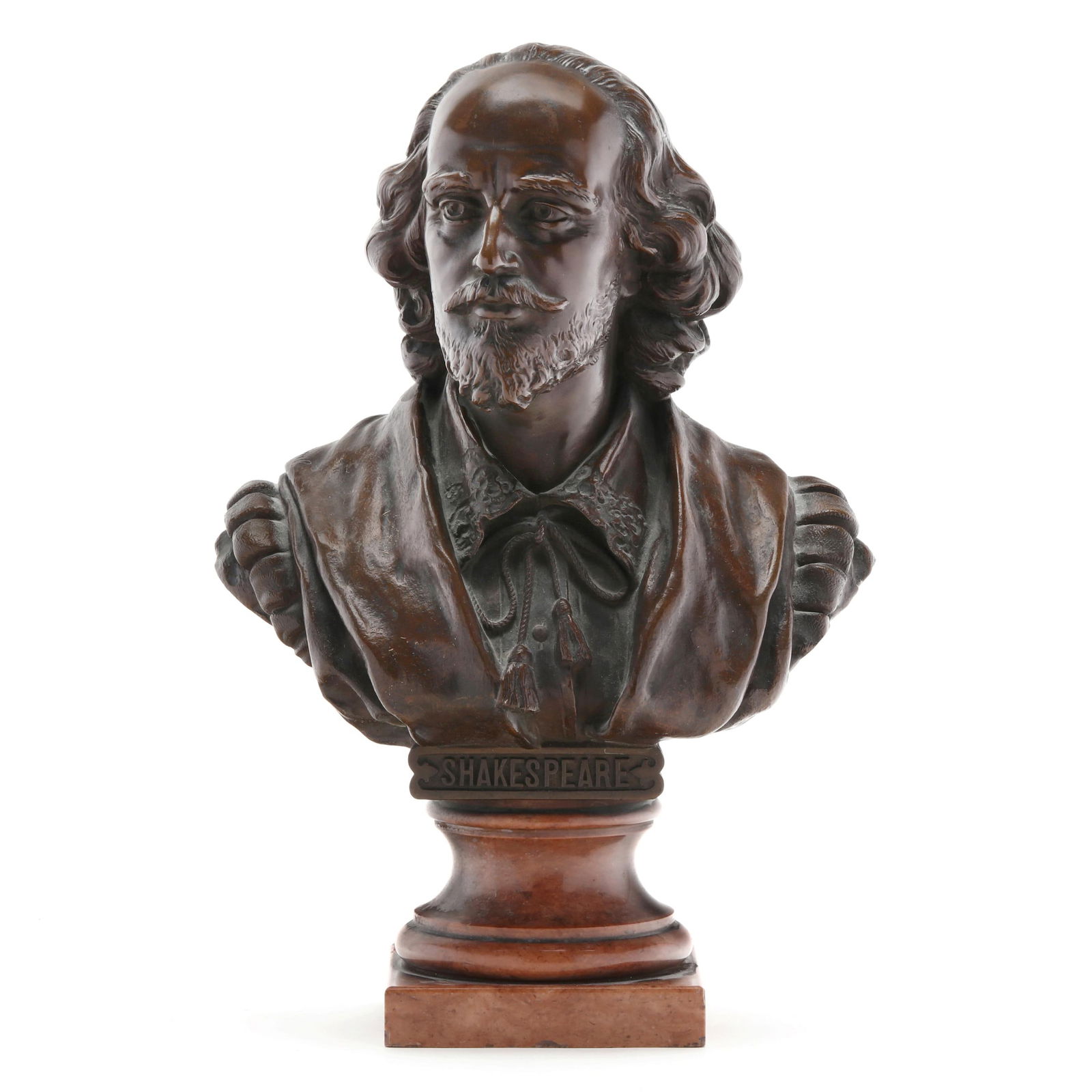 BRONZE BUST OF SHAKESPEARE, AFTER A