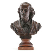 BRONZE BUST OF SHAKESPEARE, AF