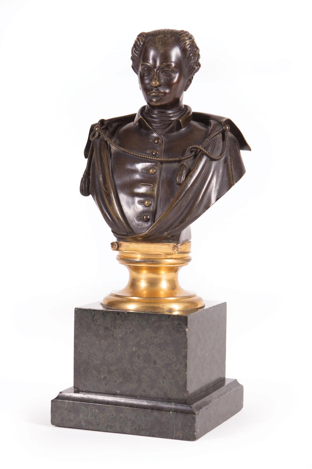 BRONZE BUST OF STATESMANBronze Bust