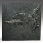Bronze carved sundial    louis