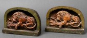 BRONZE & CAST METAL LIONS OF L