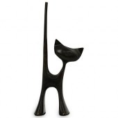 BRONZE CAT FIGURINE SCULPTURED