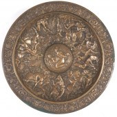 BRONZE CENTERPIECE DISH OF HER