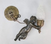BRONZE CHERUB CEILING FIXTUREB