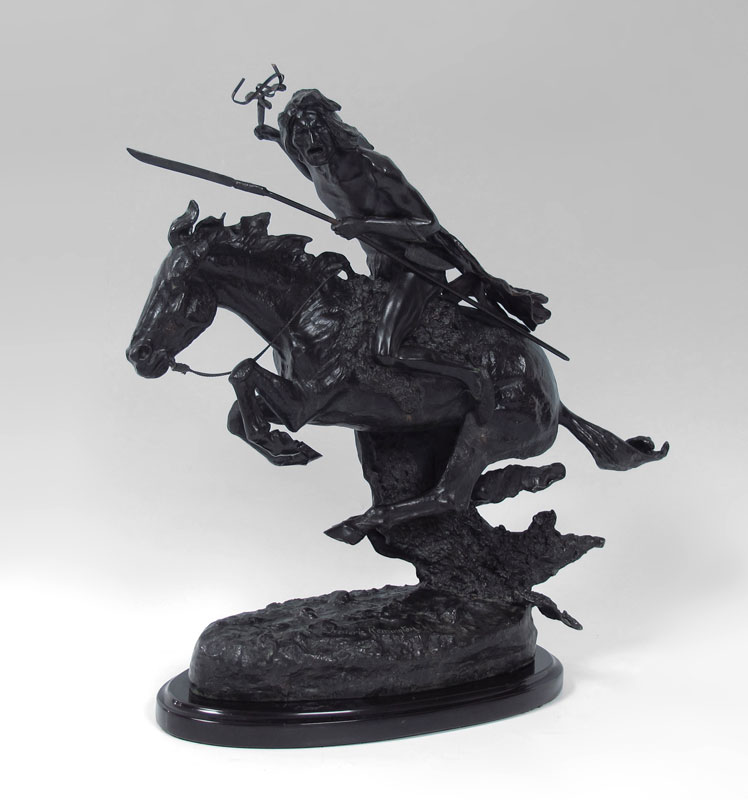 BRONZE CHEYENNE SCULPTURE AFTER