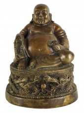 BRONZE CHINESE HOI TOI FIGUREw