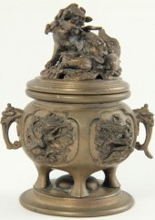 Bronze Chinese KoroQianlong pe