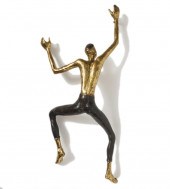 BRONZE 'CLIMBING MAN' WALL SCU