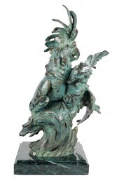 BRONZE COCKATOO SCULPTUREcirca