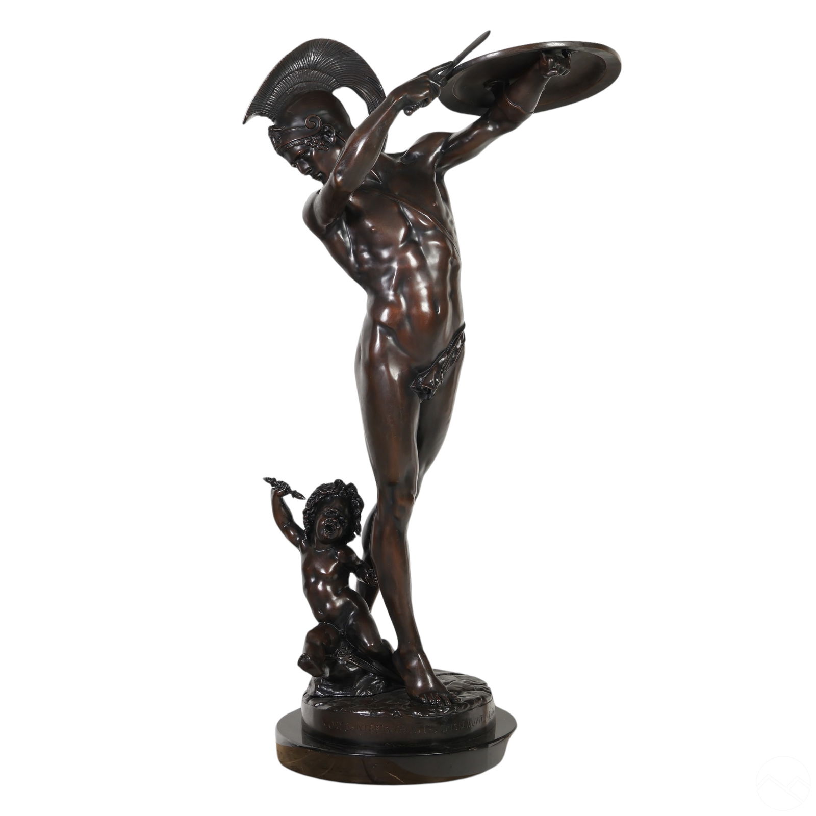 BRONZE CORYBANT SCULPTURE AFTER