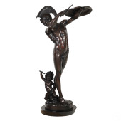BRONZE CORYBANT SCULPTURE AFTE