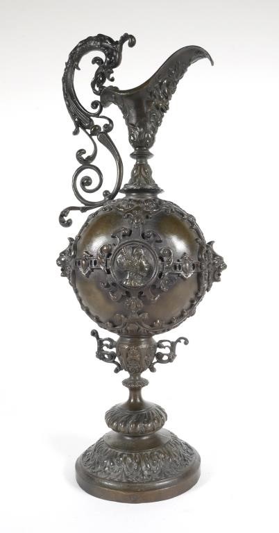 BRONZE DECORATIVE PITCHER