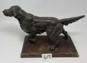 BRONZE DOG POINTER, 2 PIECES,