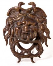 Bronze door knockers probably