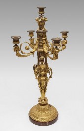 BRONZE DORE FIGURAL 5 LIGHT CA