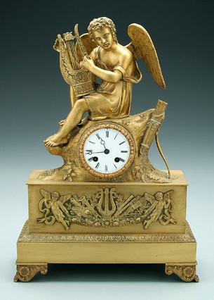Bronze dore French Empire shelf