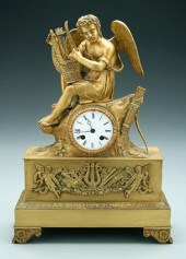 Bronze dore French Empire shel