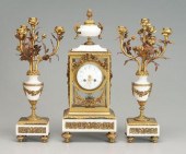 Bronze dore French shelf clock
