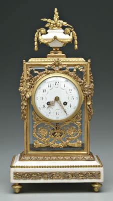 Bronze doré shelf clock, Louis