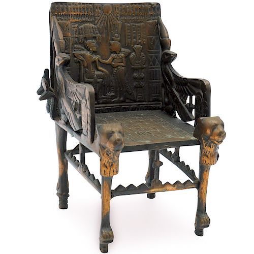 BRONZE EGYPTIAN MOTIF MINIATURE