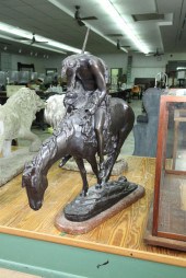 BRONZE ''END OF THE TRAIL''. A