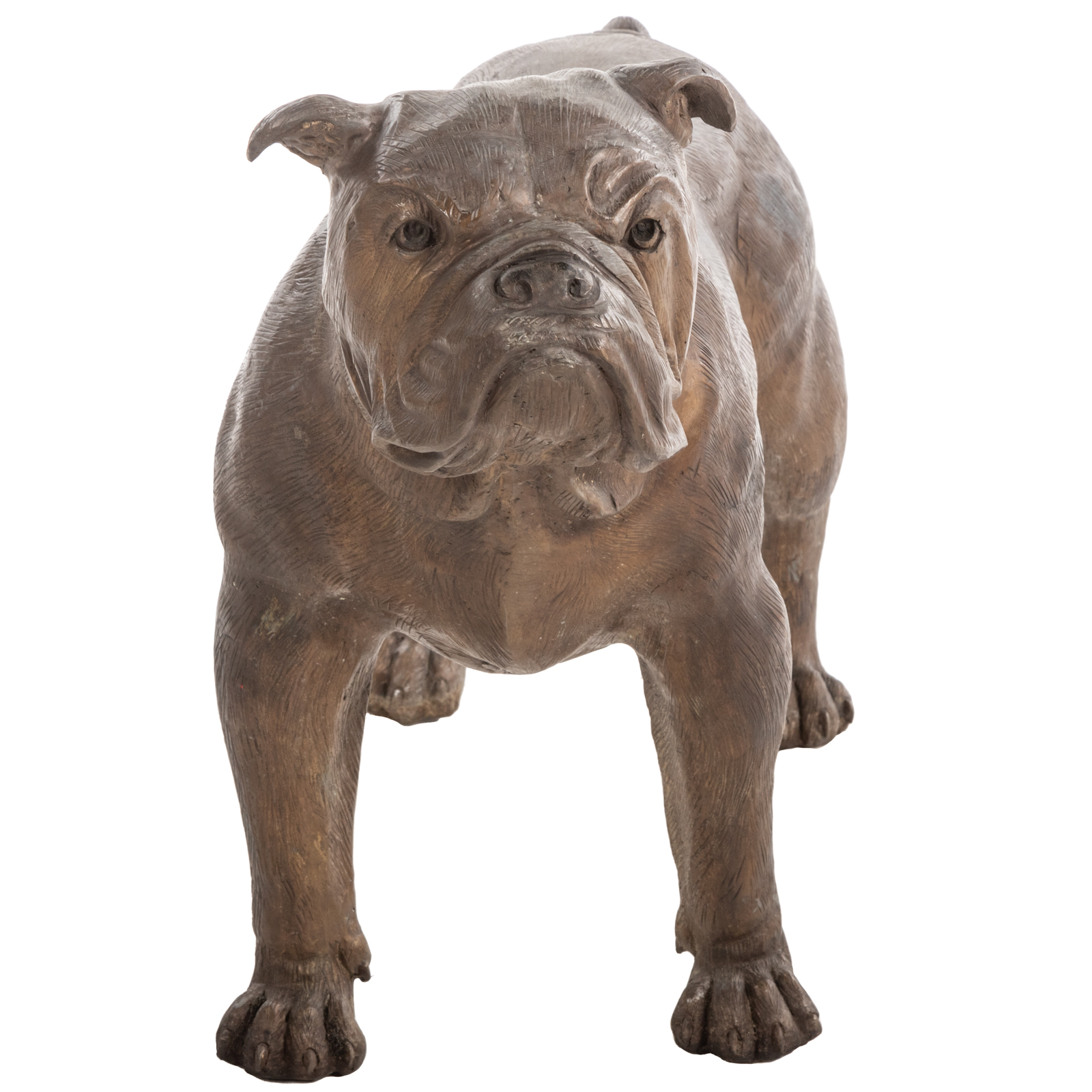 BRONZE ENGLISH BULLDOG Standing