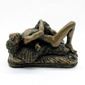 BRONZE EROTIC FIGURINE, GENTLE